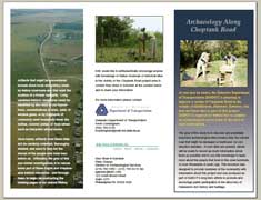 Informational brochure Archaeology Along Choptank Road - Click here to view the brochure